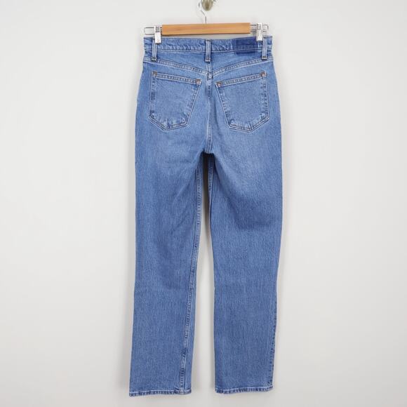 Abercrombie & Fitch Ultra High Rise 90's Straight Denim Jean Size 25 - Picture 4 of 6